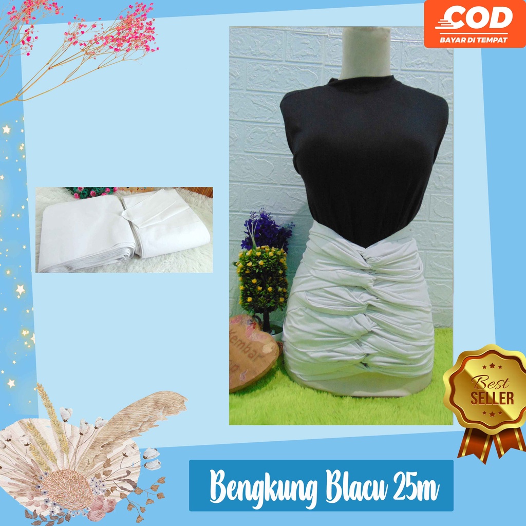 BENGKUNG ANDIEN BELLY BINDING BELACU NATURAL PUTIH POLOS 25m