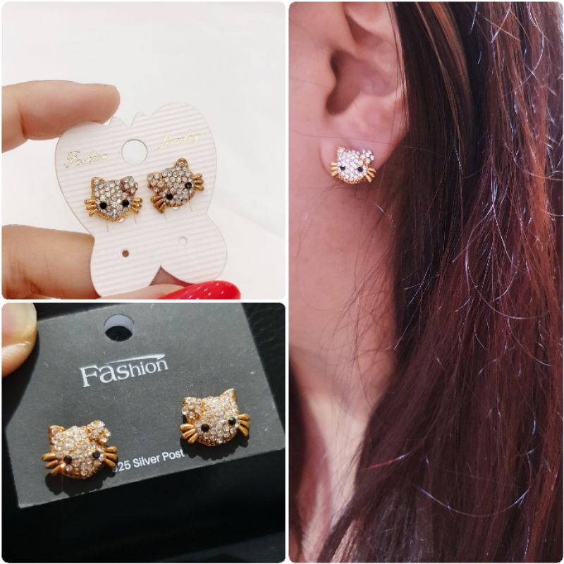 Anting Premium Fashion Import Platgold lapis Silver925 perak Mata kilau tidak karatan Anti alergi anting premium berlian kilap 02