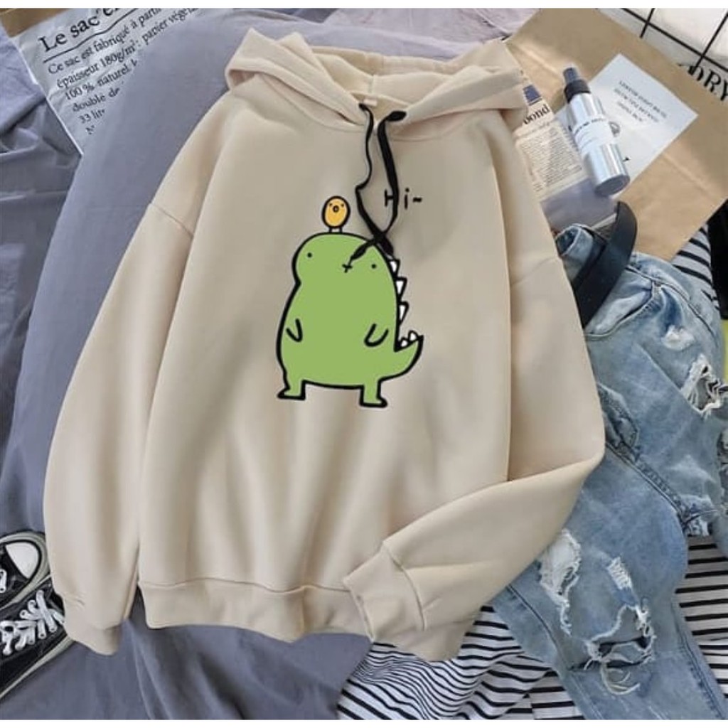 Sweater Wanita/ Cute Monster Sweater/ Sweater Hoodie Wanita/ Sweater Remaja-Coksu