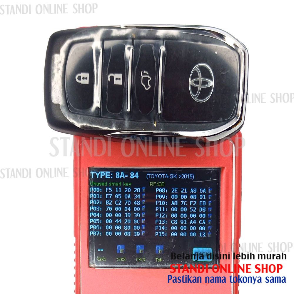 Remote Set Komplit Kunci Smartkey Toyota New Fortuner VRZ Original