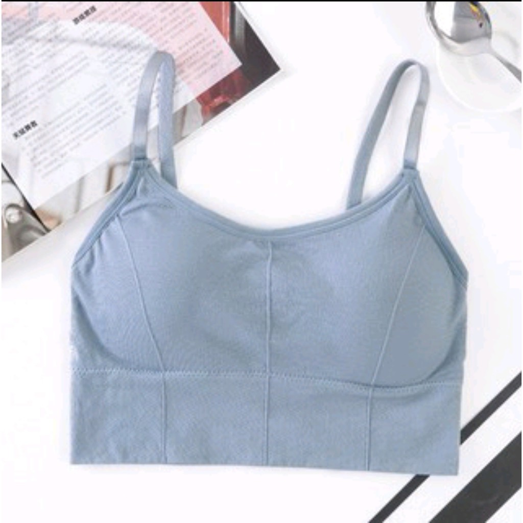 DILAPAKKU-Sport Bra BH Olahraga Pakaian Dalam Wanita Bra bh sport yoga gym lari Cod-BIRU TUA