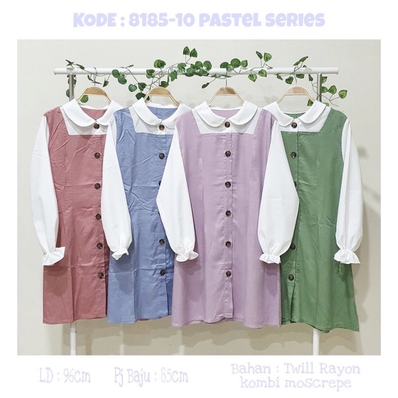 YURA KOREAN OVERALL TUNIK - Pastel series