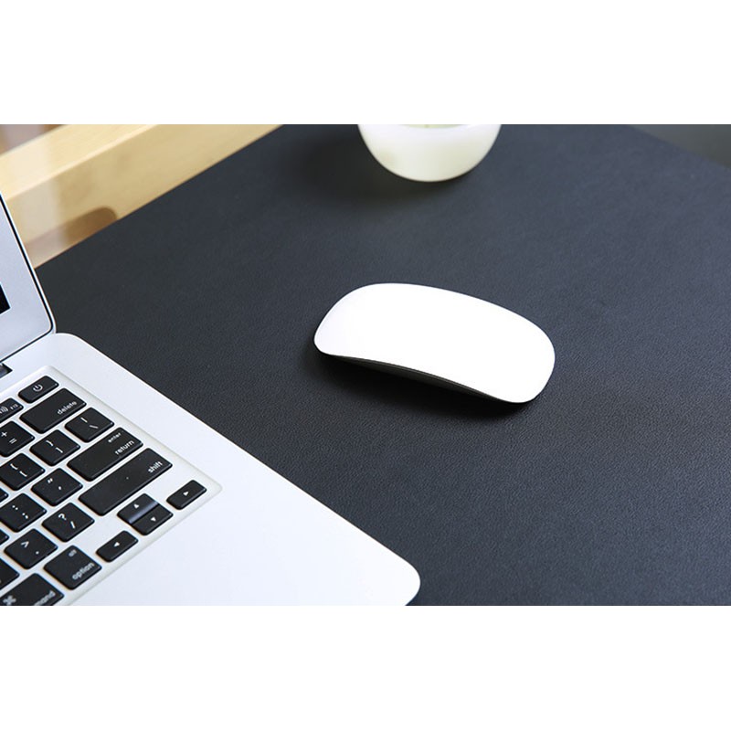 Mall Office Keyboard Mouse Pad XL Desk Mat Bahan Kulit 40 x 80cm - Black