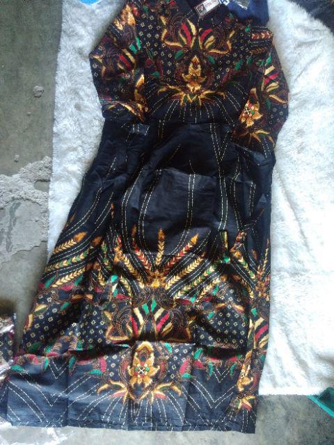 Batik Couple Keluarga - Bisa Cod - Couple Batik Indonesia Sarimbit Gamis Familly  - Batik Putra Hadi