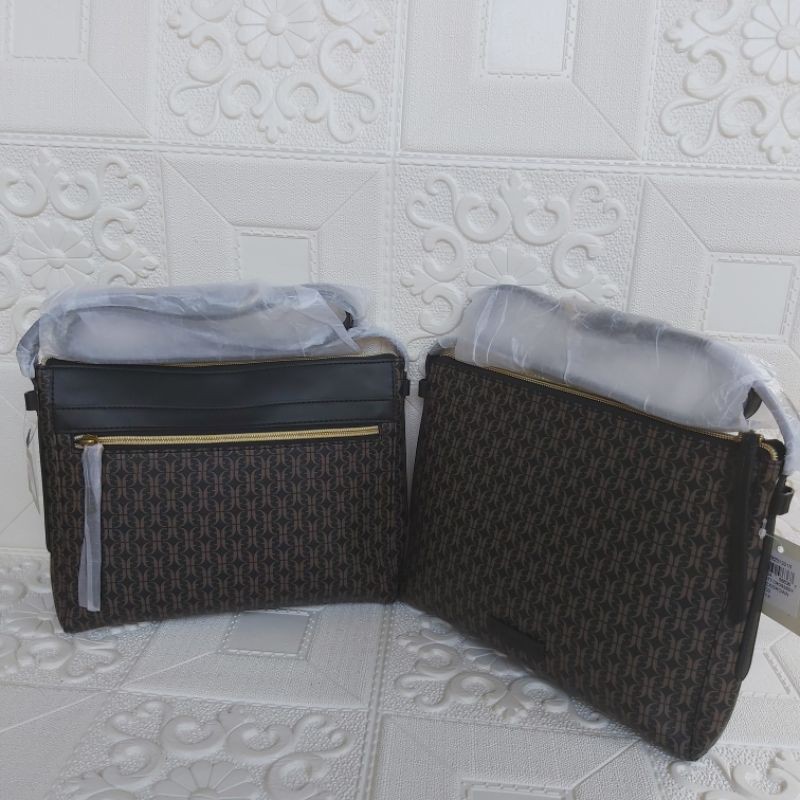 felicity signature brown black crossbody