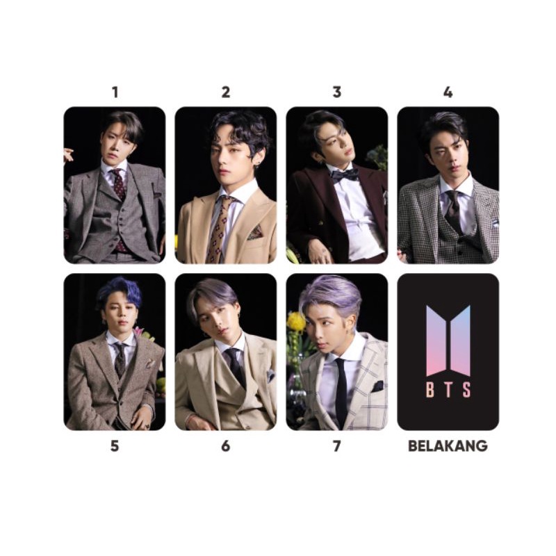 PHOTOCARD BTS Member / Kartu Foto BTS BT21 (B1)