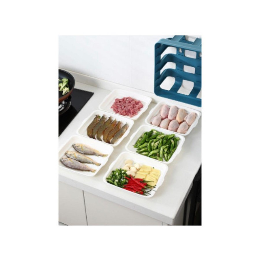 Rak Gantung Sayur Makanan 6 Susun Plastik - Rak Sayur Dapur Makanan