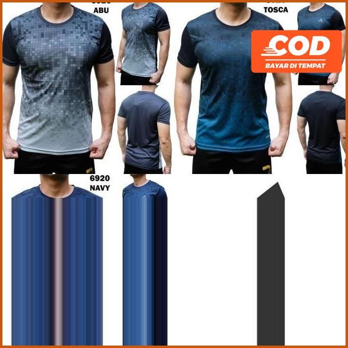 Kaos Training Pria Adidas 6920 Import Baju Olahraga Cowok Gym Futsal
