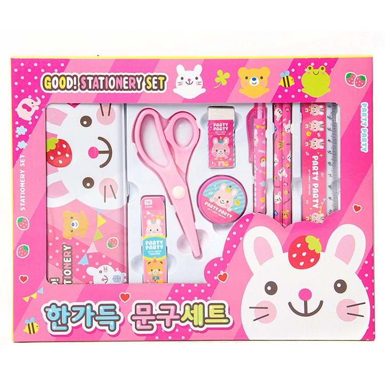 TweedyToys - Good Stationary Set / Tempat Pensil Set Alat Tulis Sekolah Karakter Lucu