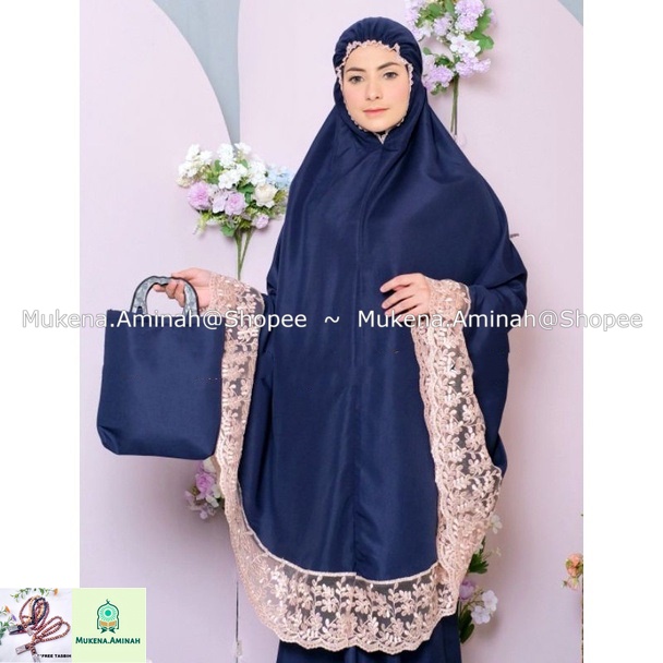 MUKENA DEWASA SELEENA ALMIRA SERIES RENDA MEWAH