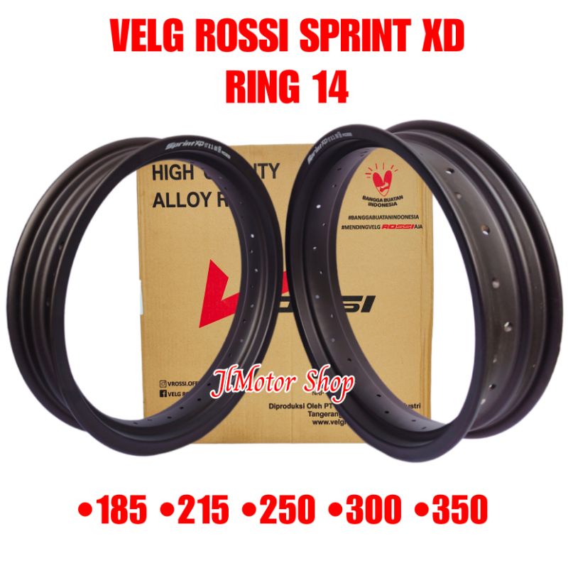 Velg Rossi Sprint Xd 185 215 250 300 350 Ring 14