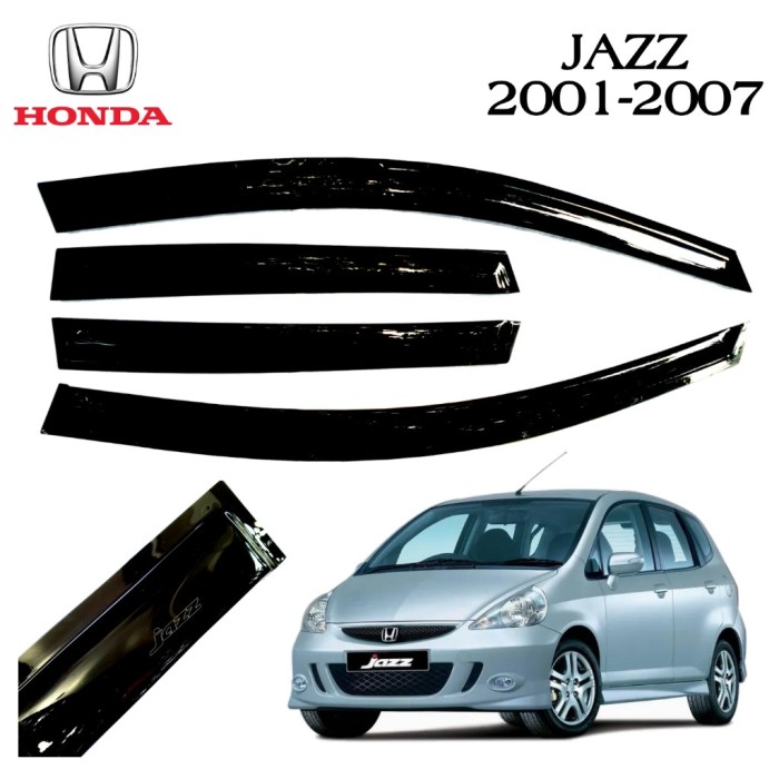 TALANG AIR MOBIL HONDA JAZZ GEN 1 MODEL SLIM AKRILIK HITAM