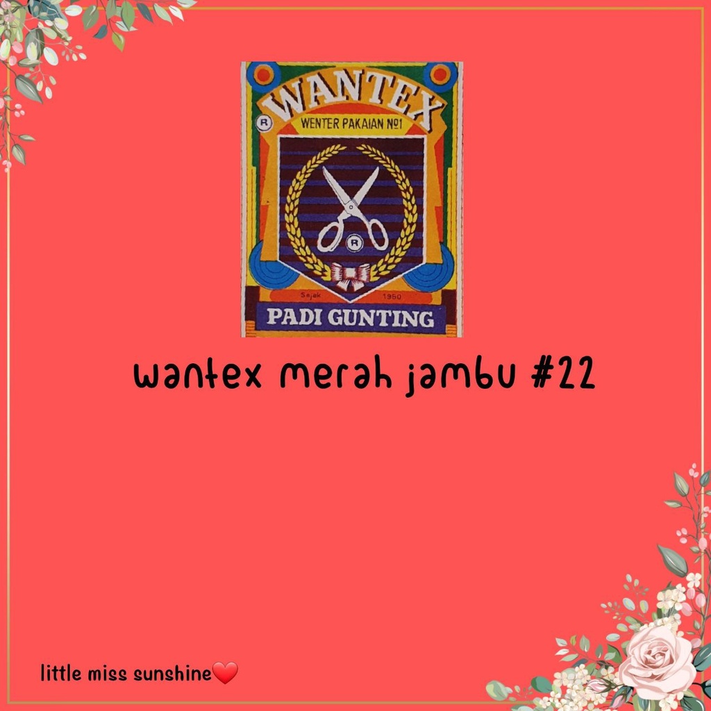 WANTEX WARNA MERAH JAMBU 22 Wenter Padi Gunting Pewarna Tie Dye Baju Sumbo Sumba Kain Cotton Satuan Ecer Grosir Jumputan Ikat Art Celup Wantek Pakaian Warna Baru Murah Bagus Kualitas DYE TIE Baik Quality Malang Lancar Grosir Warna Pakaian Pewarna Wenter