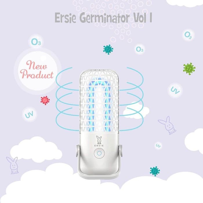 Ersie germinator vol 1 portable UVC OZONE sterilizer - White