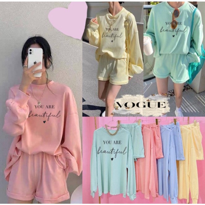 baju SETELAN SWEATER JUMBO wanita