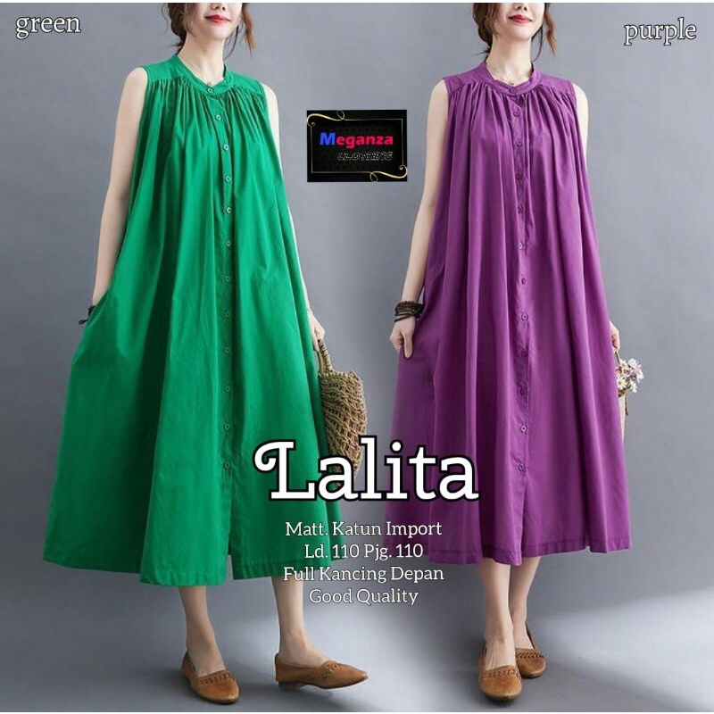 LALITA/LENATA /RAQUMI DRES WANITA TERBARU BY MEGA