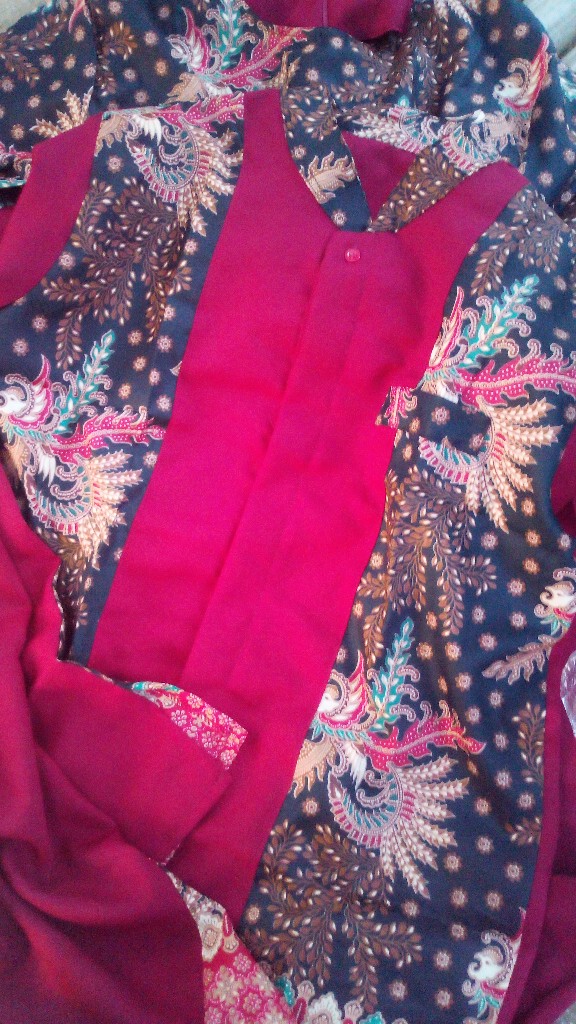 Pcs Cp Couple Aruna Batik Pasangan Kemeja Cowo Dan Gamis Laxy Cewe 4warna