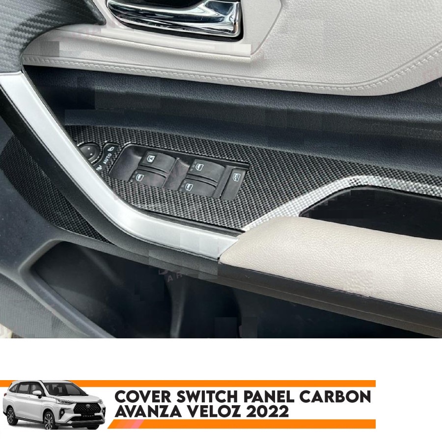 Cover Switch Panel Avanza Veloz 2022 Carbon