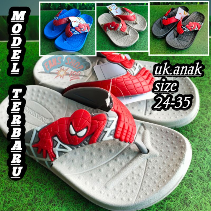 Sandal anak karakter spiderman 24-35(inkayni)