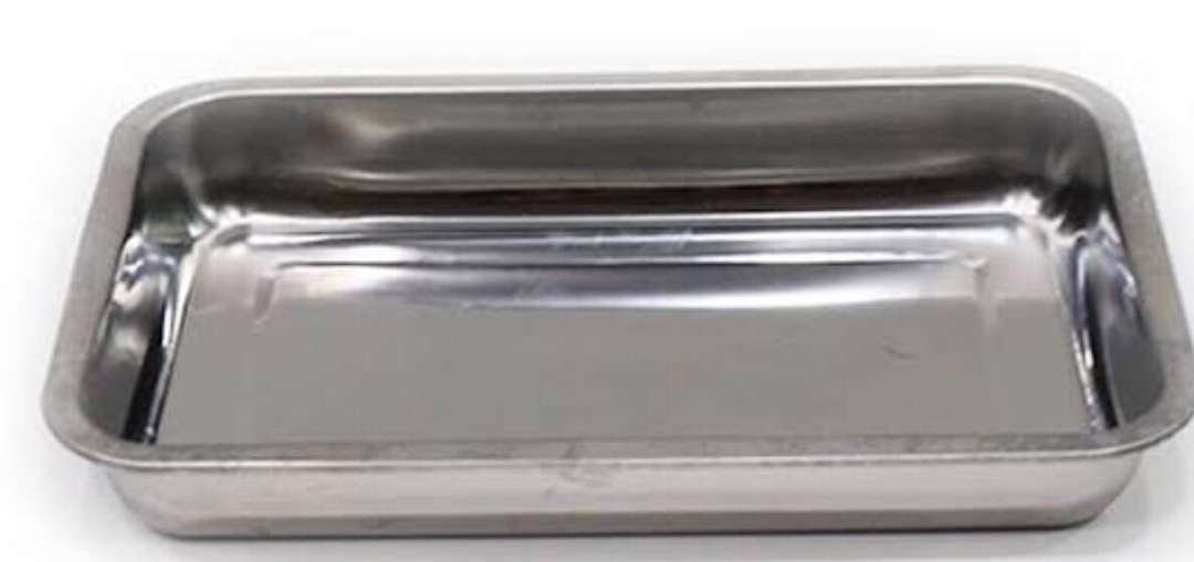 Nampan Stainless Persegi / Nampan Baki Stainless Ukuran Panjang 36cm Lebar 27cm
