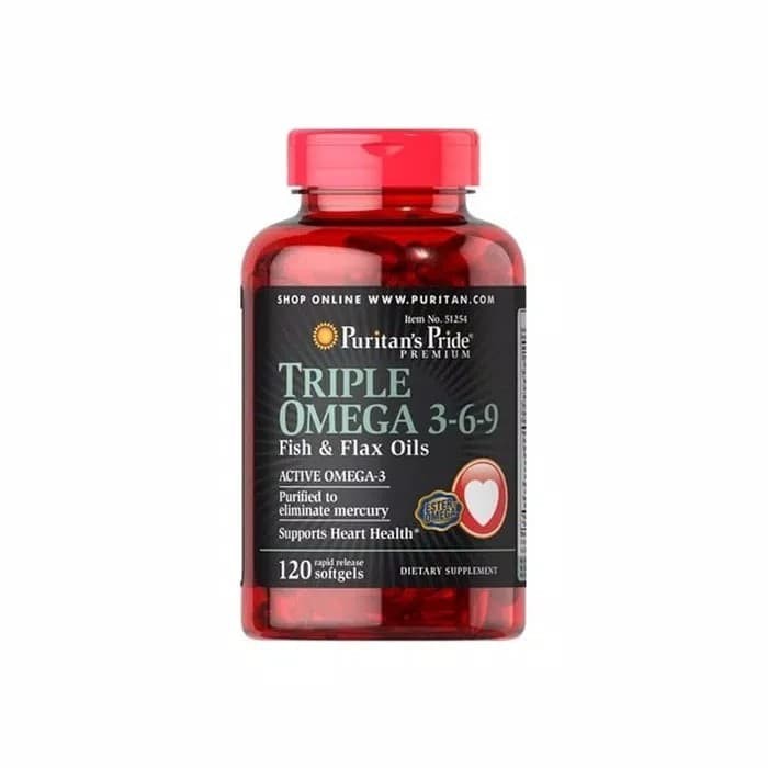 Puritan Fish Oil Omega 369 Made in USA 120 capsule omg