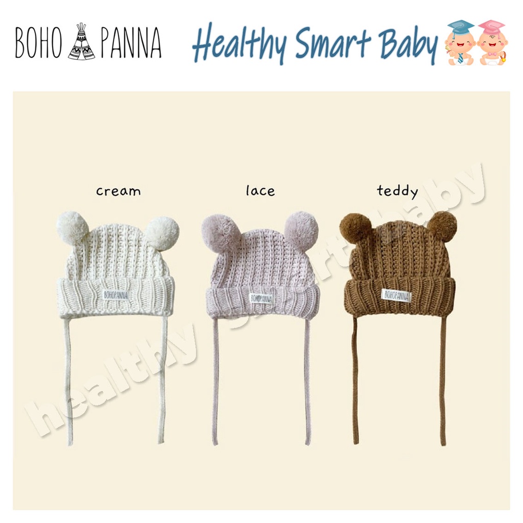BOHOPANNA Knit Beanie Baby -Topi Bayi