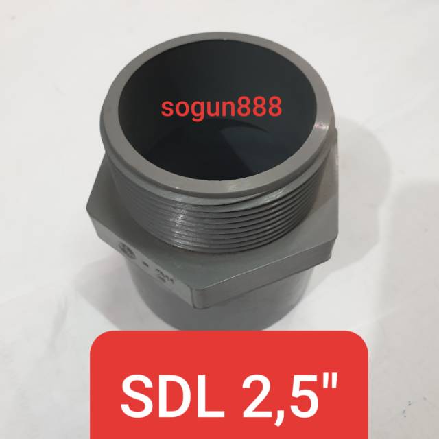 Sok drat luar 2,5" / SDL 2,5 INCH material pvc tebal.
.