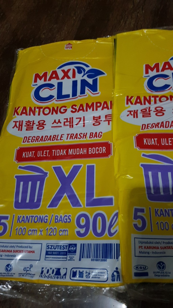 2 Pack Plastik Sampah All Ukuran [s,m,l,xl]