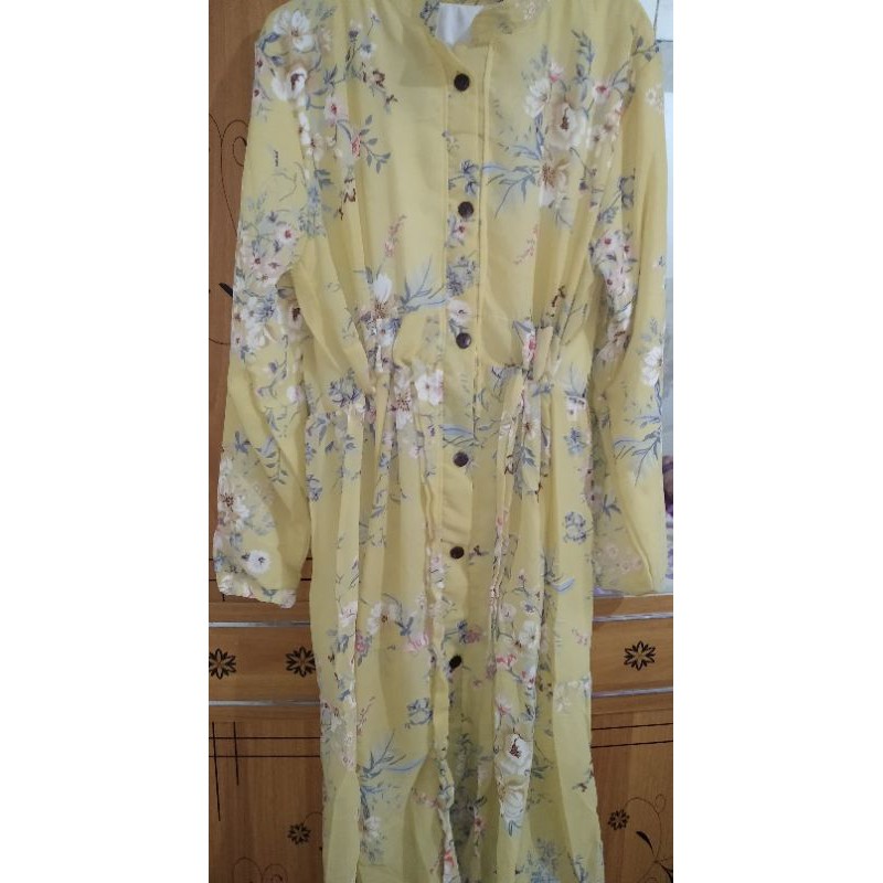 tunik meijiwang/tunik ceruty/tunik bunga/Korean style/Korean look