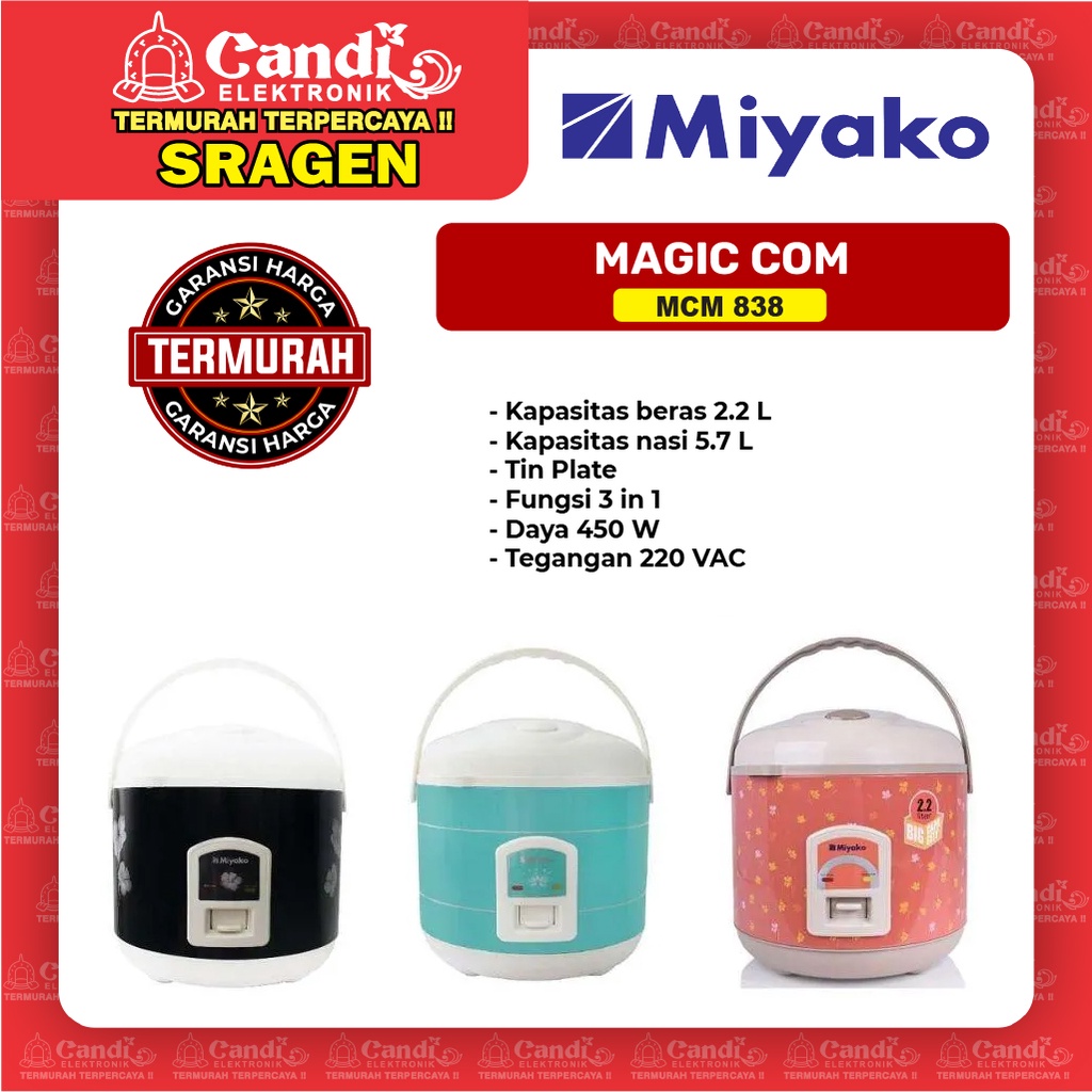 MIYAKO Magic Com 2.2 Liter - MCM-838