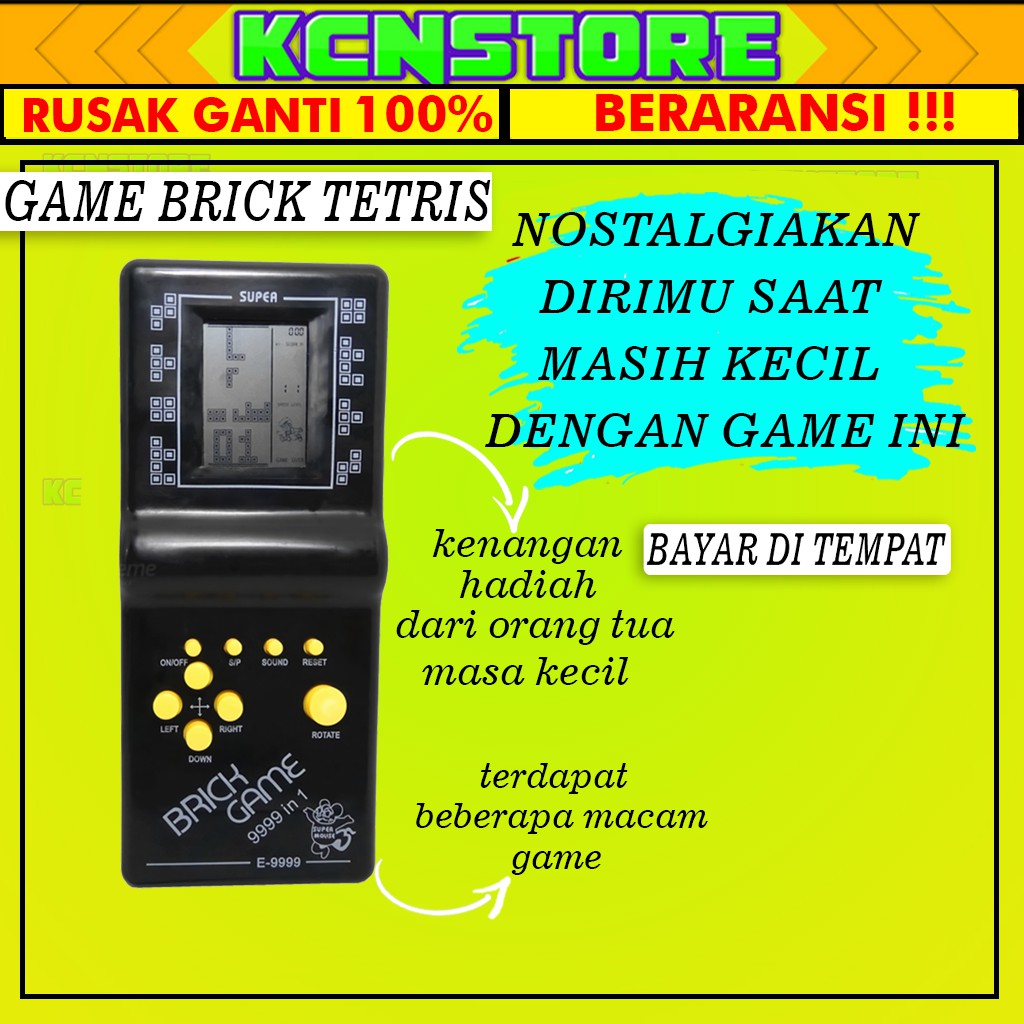 MAINAN JADUL ANAK JAMAN DULU GAME TETRIS BRICK GAME TETRIS MURAH LAKI LAKI PEREMPUAN 90AN