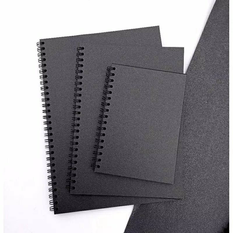 

NOTEBOOK BLACK PAPER A4 A5 A6 B6 A7/ SKETCHBOOK/ NOTEPAD/ BUKU KERTAS HITAM