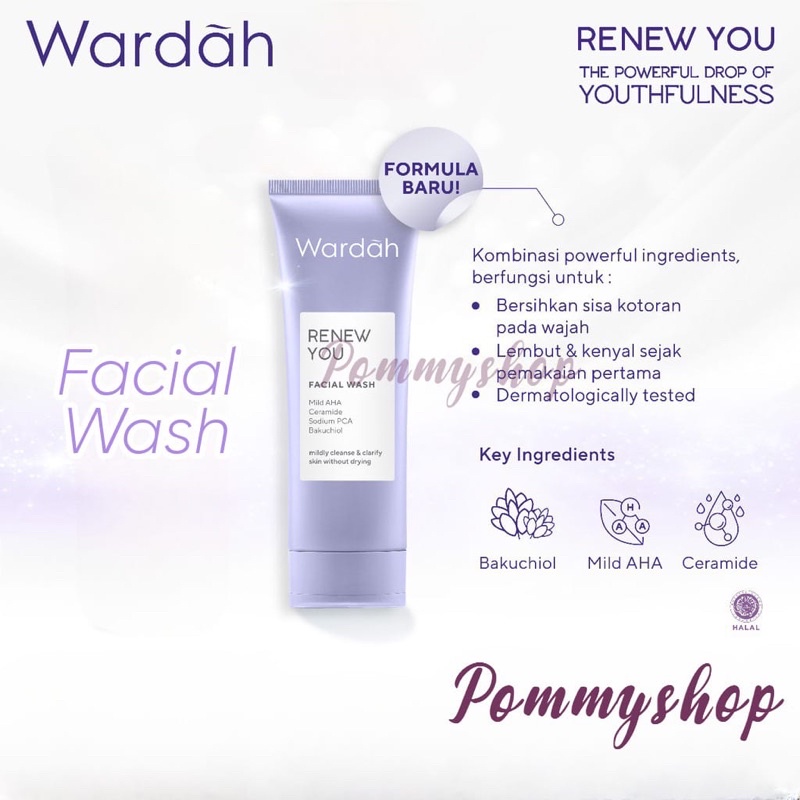 Wardah Renew You Facial Wash 100ml | Pembersih Wajah