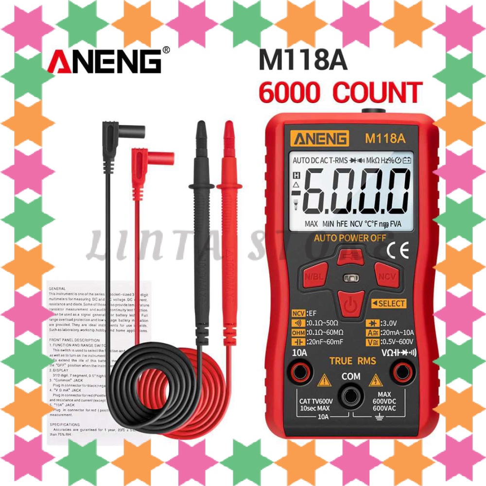 [ PREMIUM ] ANENG Digital Multimeter Voltage Tester - M118A