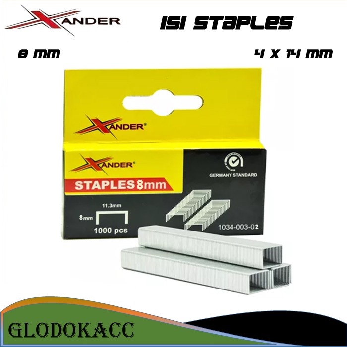 Isi Staples Tembak 6 mm / Xander Untuk uk. 4x14 mm