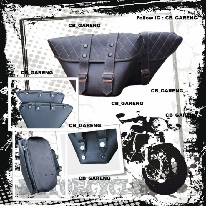 Tas Motor Custom CB Japstyle / Sidebag Motor Custom Japstyle CB