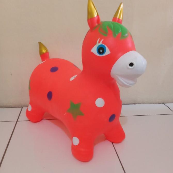 Animal Jumping Musik Kuda / Mainan Kuda Kudaan Karet Anak