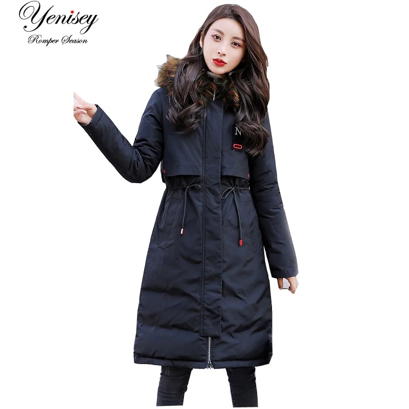 MURAH 2019 Full Long Down Jacket Woman Heavy Hair Winter Jacket Coat Winter Jacket Women Coat Down