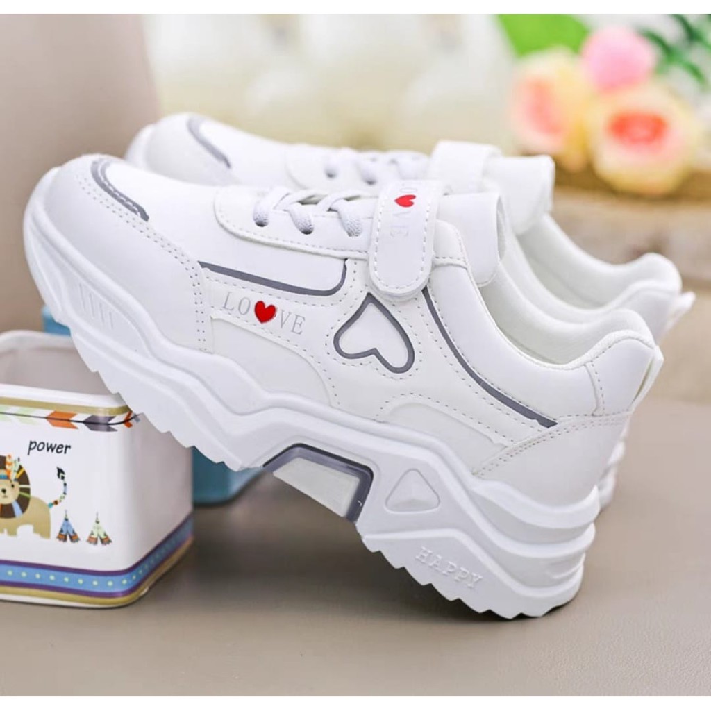 JS - SEPATU SNEAKERS ANAK WANITA LOVEABLE AS162