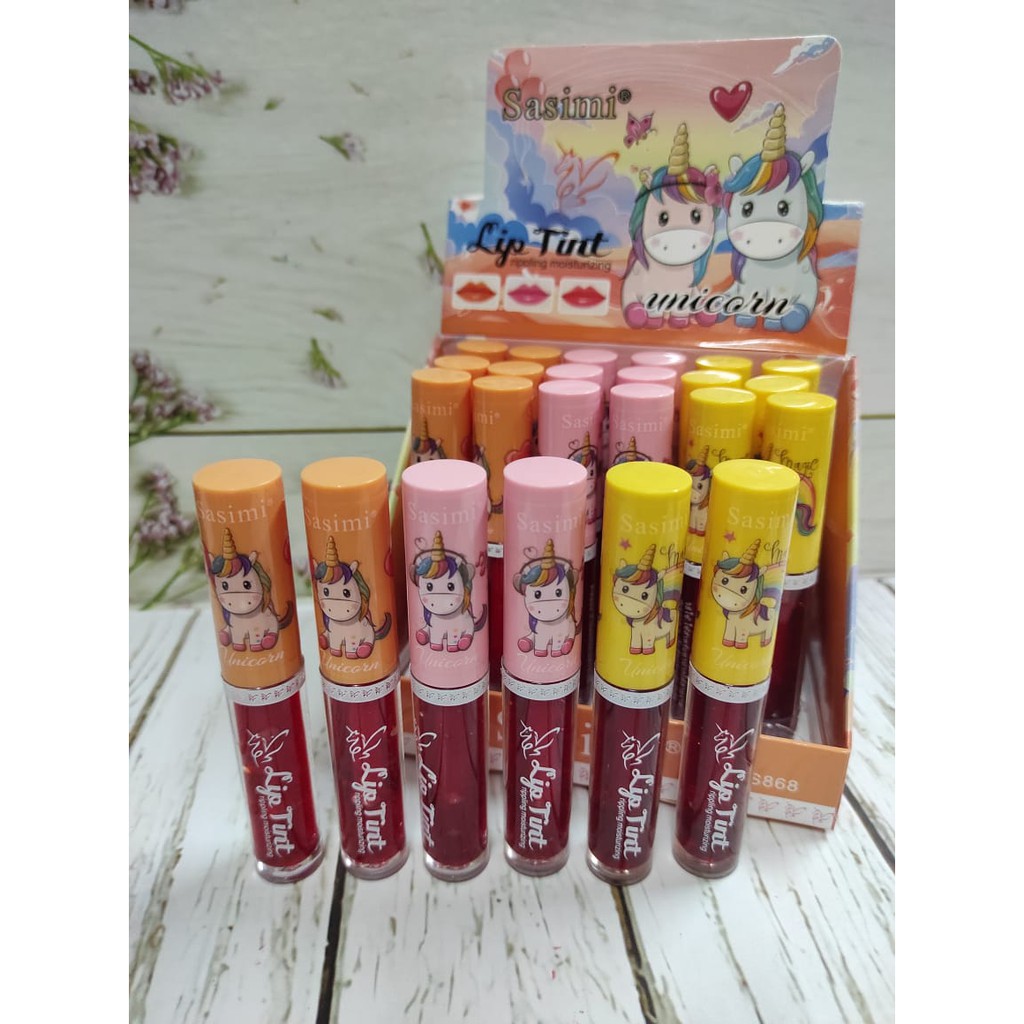 ( 6 PCS ) LIPTINT SASIMI LIP UNICORN NEW LITTLE S868