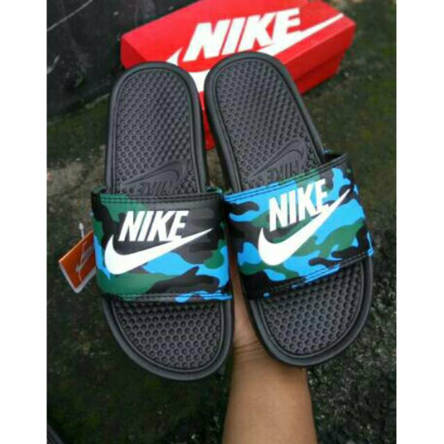 Sendal NIKE BENNASI SWOOSH APPER ORI BUATAN INDONESIA terbaru termurah SE INDONESIA