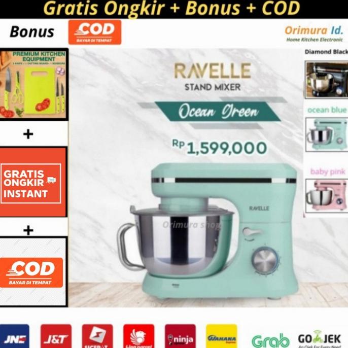 RAVELLE Standing Mixer - Ravelle Stand Mixer 4.5 L - Ocean Blue