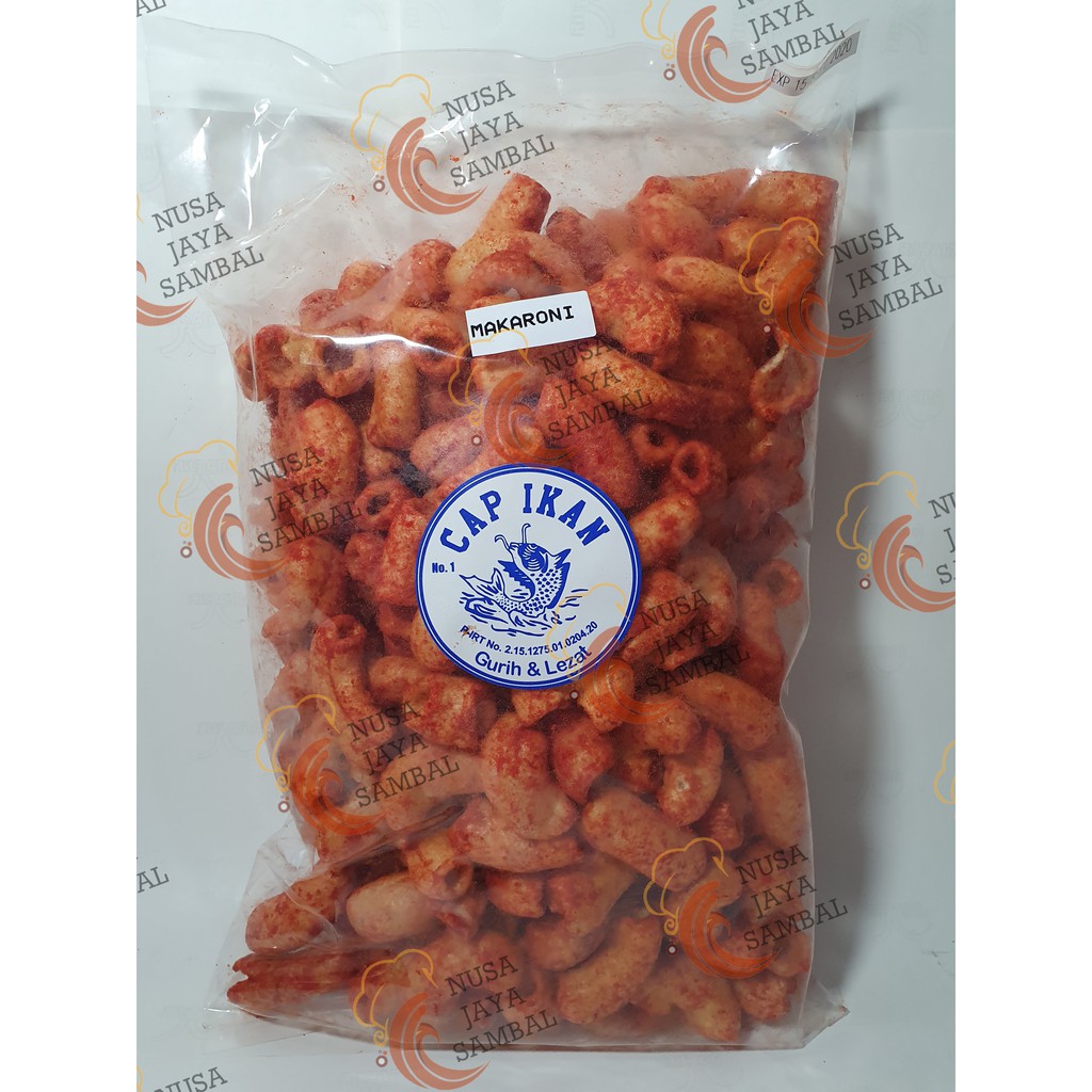 

Snack Makaroni Cap ikan Kerupuk Pedas khas Medan 250 Gram