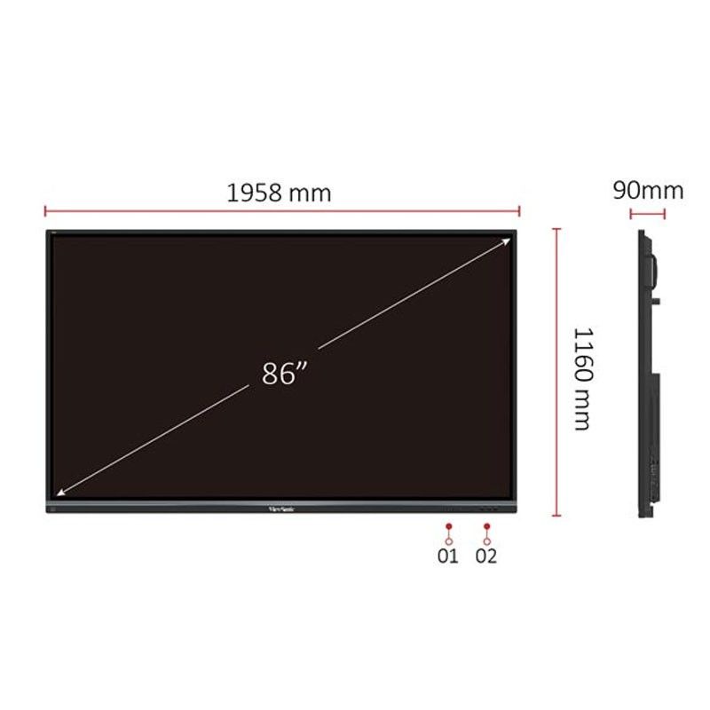 viewboard viewsonic interactive diaplay IFP8650-2