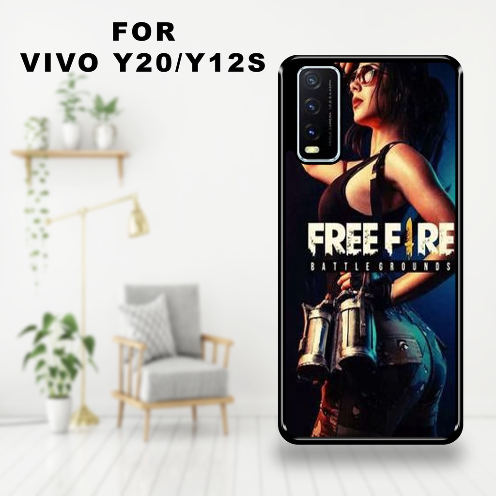 LARIS Case Hardcase VIVO Y20 Y20S Y20SG Y12S Case FREE FIRE GLOSYY 2D Case - Cassing Handphone Untuk