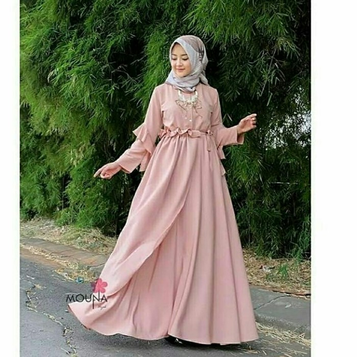 READY STOK ! GILDA TOSCA FASHION MUSLIM WANITA GAMIS SPANDEK KOREA KOMB BRUKAT 82718 I.37148179.822
