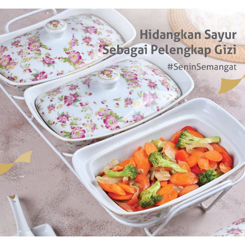 [BEST SELLER] VICENZA CASSEROLE WITH RACK WADAH SAJI BA751 BC751 B751 CR751