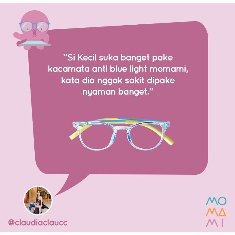 Momami Zuper Vision Anti Blue Light Glasses 2+ Years/Kacamata Anak