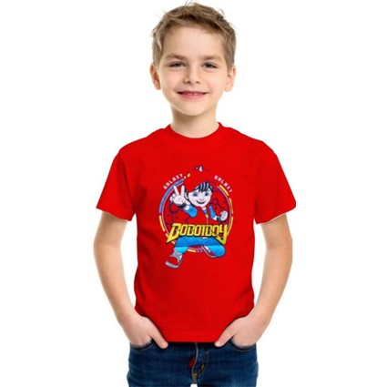 kaos baju anak boboiboy api / kaos boboiboy api