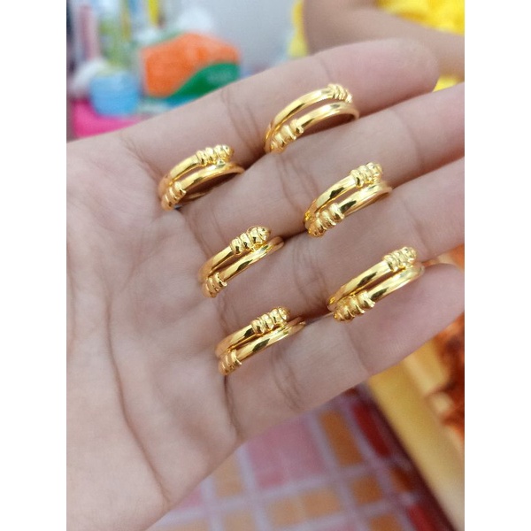 CINCIN SPIRAL PERAK 925 LAPISAN MAS ASLI